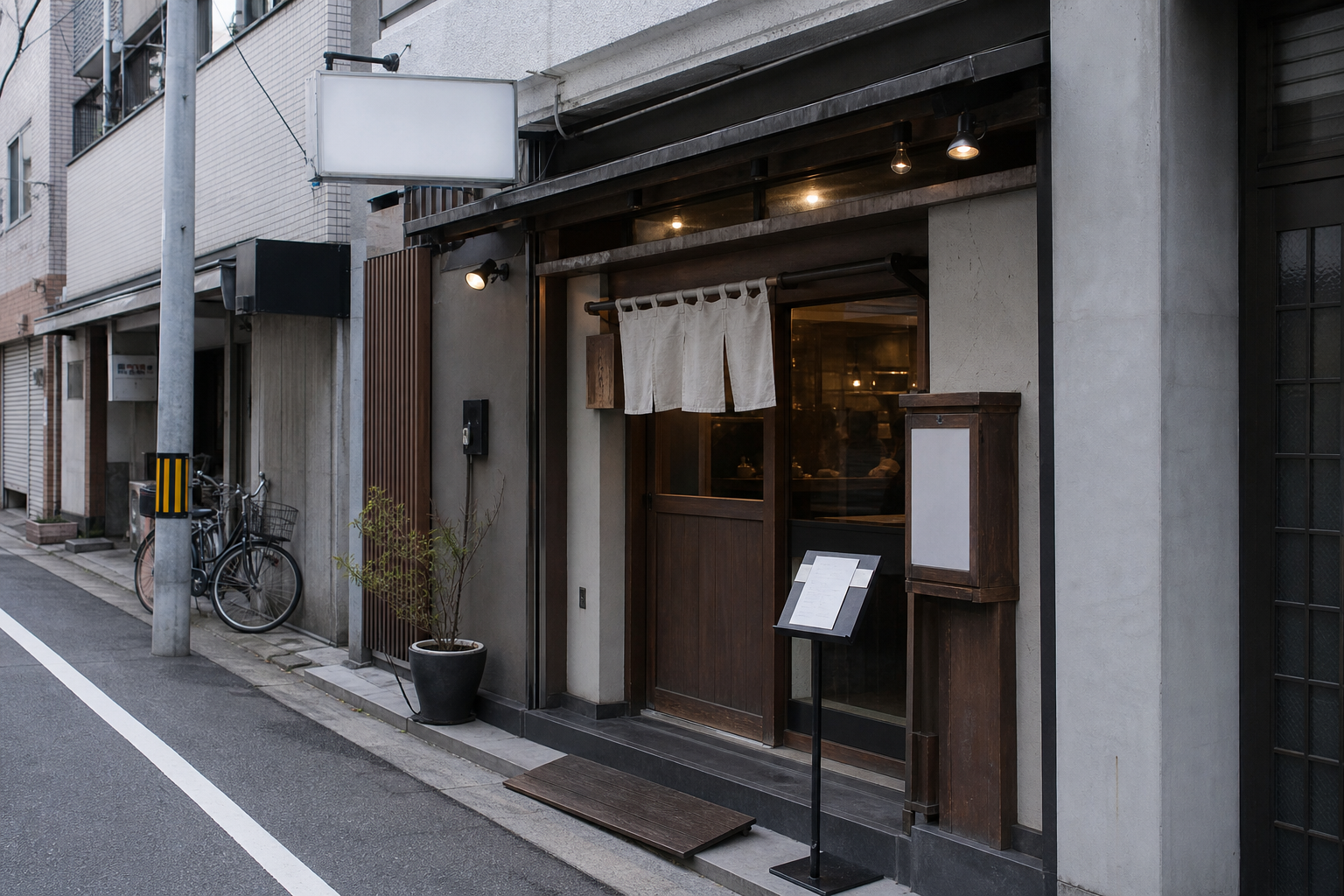 Street-level view suggesting an Osaka neighborhood